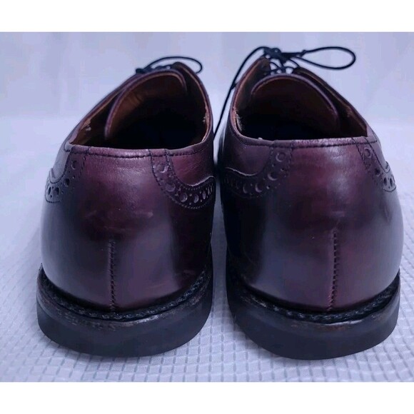 Allen Edmonds Clifton Leather Lace Up Burgundy Oxford Dress Shoes Mens size 9 B - Picture 8 of 11